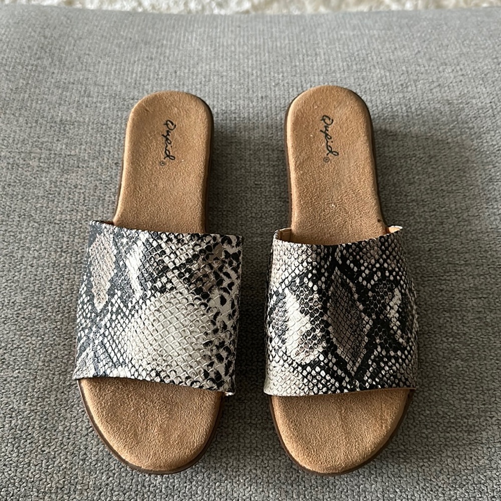 Copper Closet Snake Platform Sandals- Size 8.5